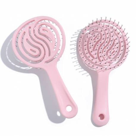 Szczotka Do Włosów, Do Rozczesywania, Suszenia, Masażu Różowa 19Cm Scz14