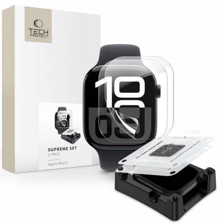 Folia Hydrożelowa Tech-Protect Supreme Set 2-Pack Na Apple Watch 10 42 Mm - Przezroczysta