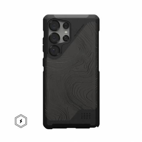 Uag Urban Armor Gear Futerał Metropolis Lt Magnet Z Wbudowanym Modułem Magnetycznym Do Samsung S25 Ultra 5G Topography Black