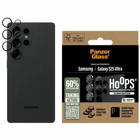 Szkło Hartowane Na Obiektyw Panzerglass Hoops Lens Protector Do Samsung Galaxy S25 Ultra Przezroczysty