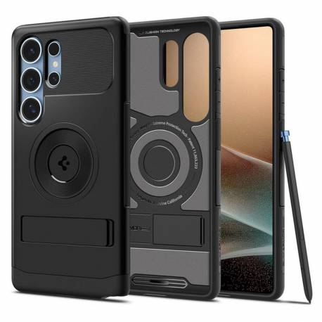 Spigen Futerał Slim Armor Mag Kompatybilny Z Magsafe Do Samsung S25 Ultra Black