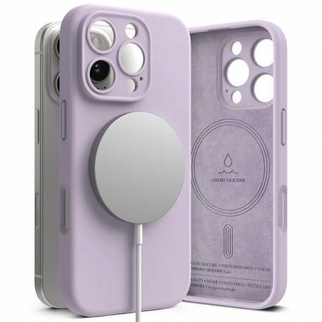 Etui Ringke Silicone Magsafe Na Iphone 16 Pro - Fioletowe