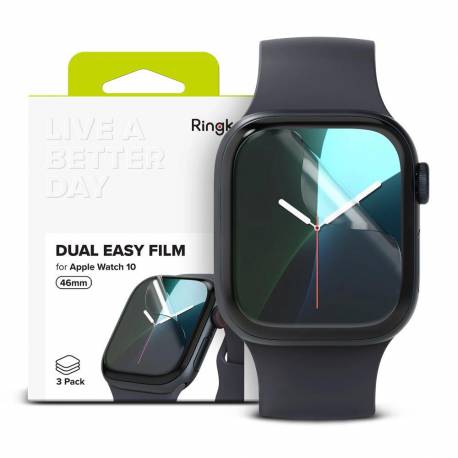 Folia Ochronna Ringke Dual Easy 3-Pack Na Apple Watch 10 46 Mm