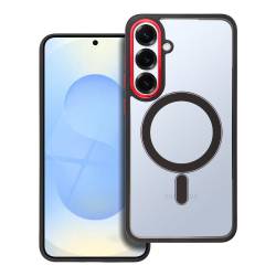 Futerał Color Edge Mag Cover Kompatybilny Z Magsafe Do Samsung S25 Plus Czarno Czerwony