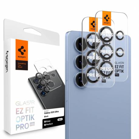 Osłona Aparatu Spigen Optik Pro Glas.tr Ez Fit 2-Pack Na Samsung Galaxy S25 Ultra - Czarna