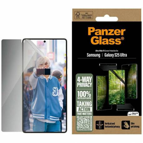 Szkło Prywatyzujące Panzerglass Eco Matrix Ultra-Wide Fit Do Samsung Galaxy S25 Ultra