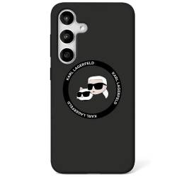 Karl Lagerfeld Futerał Do Samsung S25 Klhms25Sskchtck (Magnetic Silicone Double Heads) Czarny