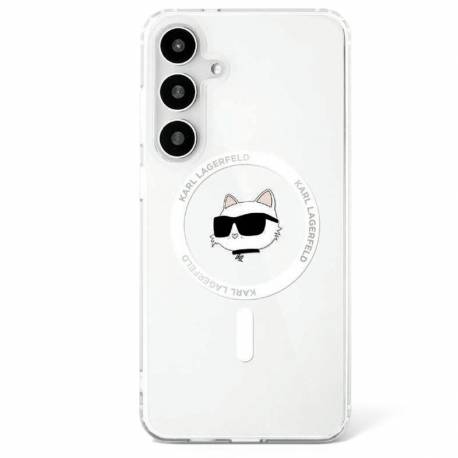 Karl Lagerfeld Futerał Do Samsung S25 Plus Klhms25Mhlschh (Magnetic Iml Metal Choupette Head) Biały
