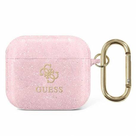 Guess Futerał Do Apple Airpods 3 Gua3Ucg4Gp (Glitter Collection) Różowy
