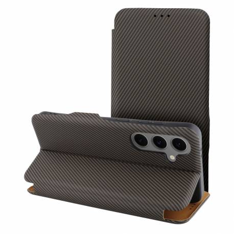Kabura Folio Side Magnet Do Samsung S25 Brązowy