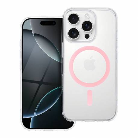 Drop Glue Colorful Ring Mag Cover Kompatybilny Z Magsafe Pasuje Do Iphone 11 Pro Max Różowy