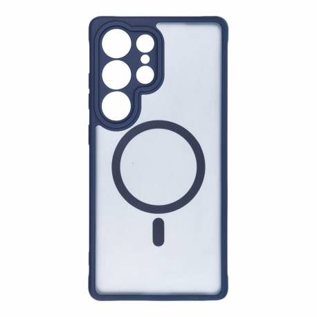Futerał Full Matte Mag Cover Kompatybilny Z Magsafe Do Samsung S25 Plus Niebieski