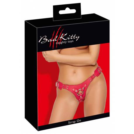Bad Kitty Strap On Red S-L