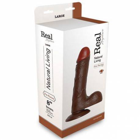 Wibrator-Realistic Vibrator Real Rapture Brown 8