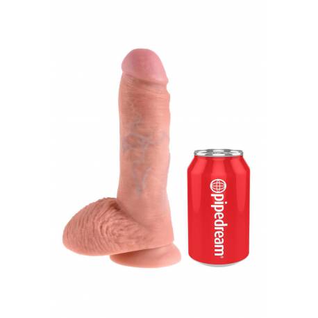 King Cock 8 Inch Cock With Balls Light