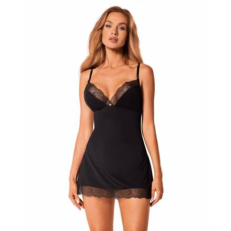 Bielizna-Bella Rou Koszulka I Stringi M/l