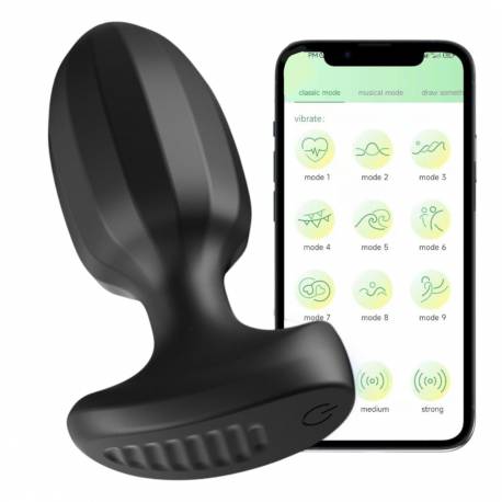 Power Escorts - Br192 - Remote Vibrating Plug - App Controled - Silicone