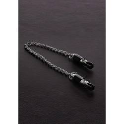 Barrel Tit Clamps With Chain (Pair)