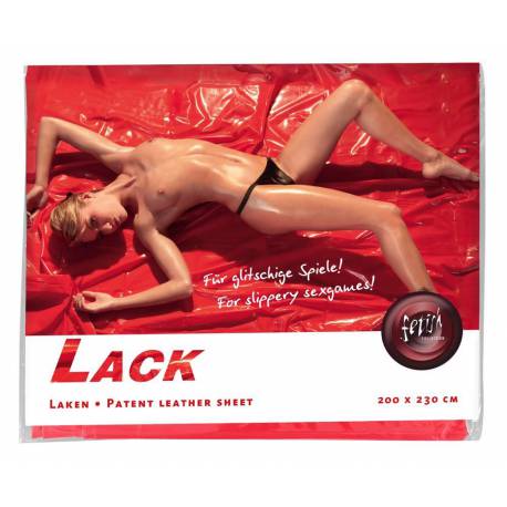 Vinyl Bed Sheet Red 200X230Cm