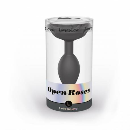 Open Roses L Size - Black Onyx