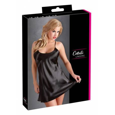 Satin Chemise Black Xl
