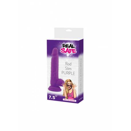 Dildo-Fallo Realistico Real Safe Rod Slim Purple