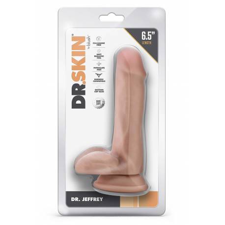 Dr. Skin Dr. Jeffrey 6.5 Inch Dildo With Balls Beige