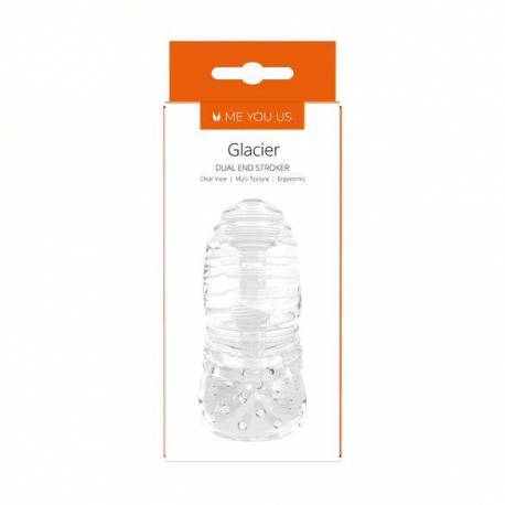 Masturbator- Me You Us Glacier Dual End Stroker Male Masturbator Transparent