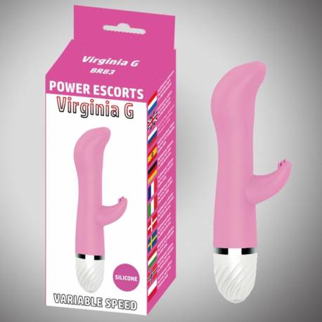 Virginia G Pink 17 Cm Silicone Vibrating 10 Speed