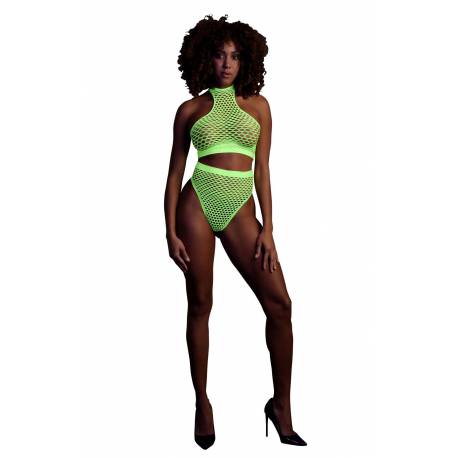 Turtle Neck And High Waist Slip Xs/ Xl