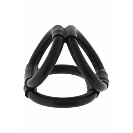 Tri Ring Cock Cage Black