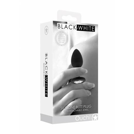 Silicone Butt Plug With Removable Jewel