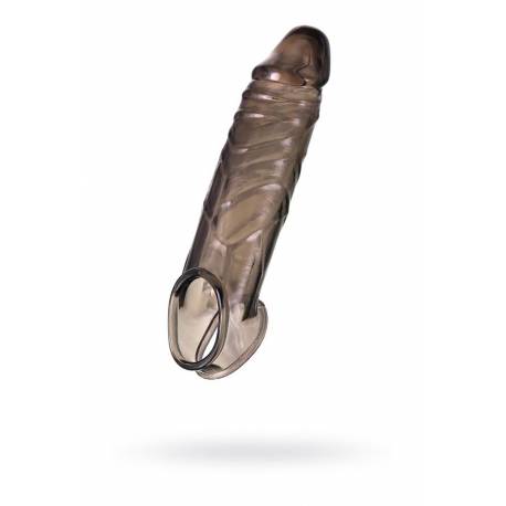 Toyfa Xlover, Penis Sleeve, For Enlargement, Tpe, Transparent Black, 15,5 Cm