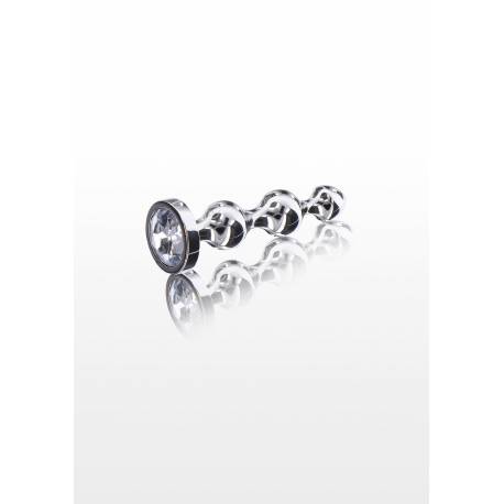 Diamond Star Beads Small Silver