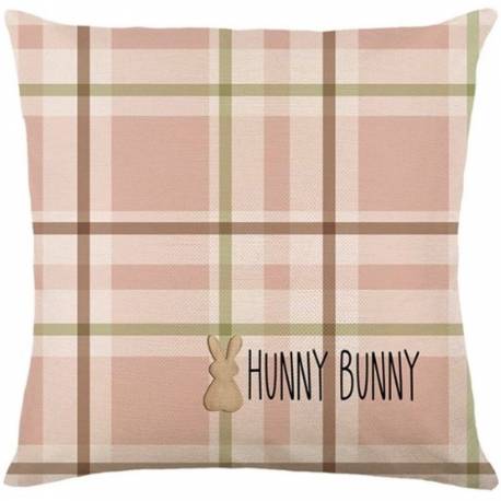 Lniana Poszewka Na Poduszkę 45 X 45 Cm Happy Bunny Pod215