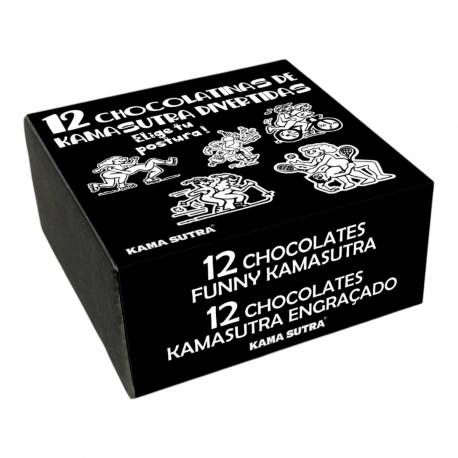 Kinky Pleasure - Ds029 - Kamasutra Chocolate Box - 12 Funny And Delicious Treats