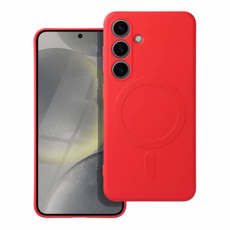 Futerał Silicone Mag Cover Kompatybilny Z Magsafe Do Samsung A54 Czerwony