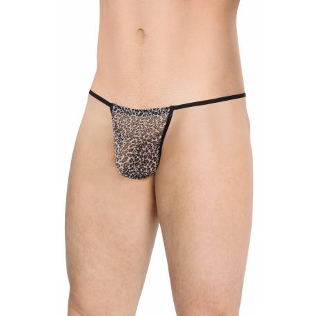 Mens Thong 4531 - Grey Panther Onesize