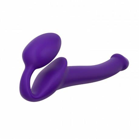 Semi-Realistic Bendable Strap-On Purple - S