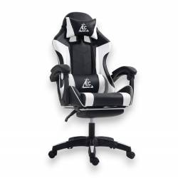 Fotel Gamingowy Obrotowy Z Podnóżkiem Ec Gaming Masażer Ko24B