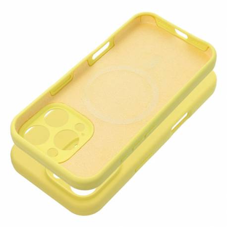 Futerał Silicone 2Mm Do Iphone 15 Kompatybilny Z Magsafe Żółty