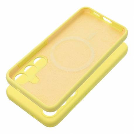 Futerał Silicone 2Mm Do Samsung S25 Ultra Kompatybilny Z Magsafe Żółty