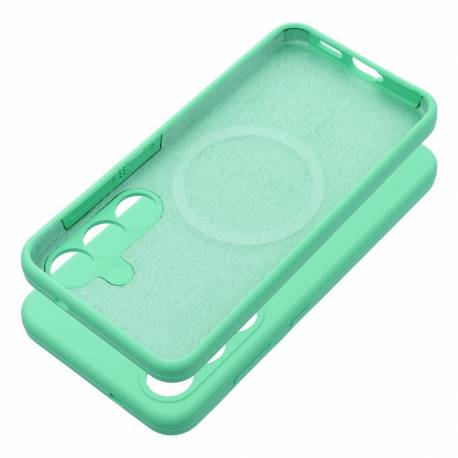 Futerał Silicone 2Mm Do Samsung S25 Plus Kompatybilny Z Magsafe Miętowy