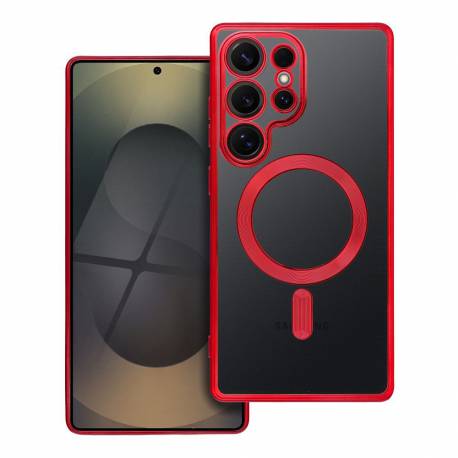 Futerał Electro Mag Cover Kompatybilny Z Magsafe Do Samsung S25 Edge Czerwony