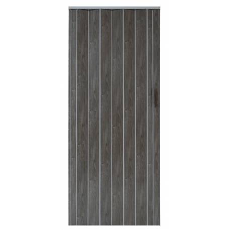 Drzwi Harmonijkowe 001P Dąb Grafit Mat - 90 Cm