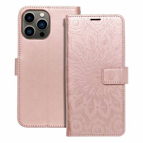 Kabura Mezzo Book Do Iphone 13 Pro Max Mandala Złoty Róż