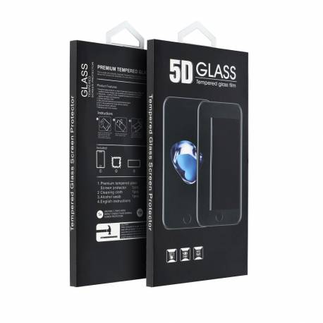 5D Full Glue Tempered Glass - Do Motorola Edge 50 Neo Czarny