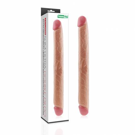 17 King Size Realistic Slim Ultra Double Dildo