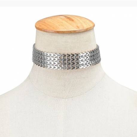 Naszyjnik Kolia Choker Lśniący Srebro N361S
