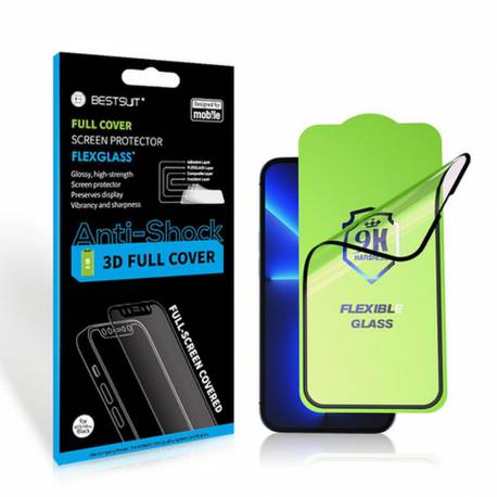 Szkło Hybrydowe Bestsuit Flexible 5D Full Glue Do Xiaomi 15 Czarny